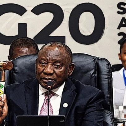 Ramaphosa encerra cúpula do G20 com martelo após confronto sobre entrega