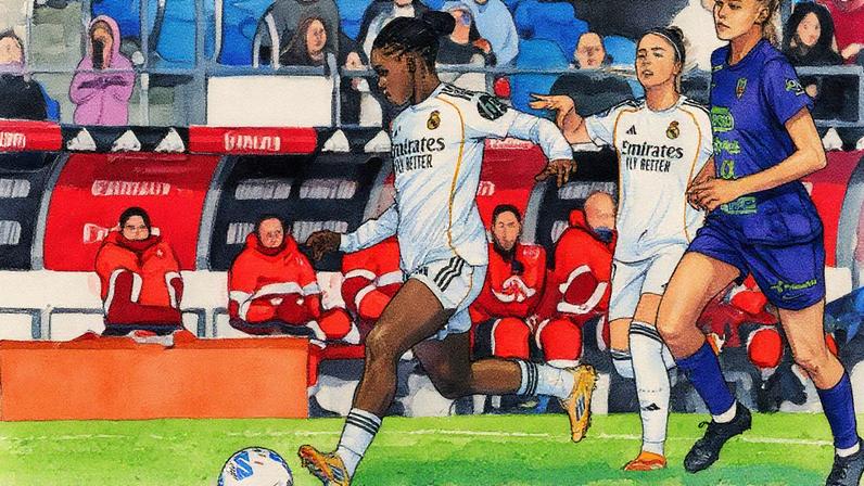 Linda Caicedo em ação pelo Real Madrid - Foto: IMAGO