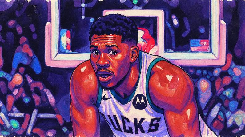 Giannis Antetokounmpo no Milwaukee Bucks x HoustonRockets (Foto: Gary Dineen / NBAE / Getty Images / Getty Images via AFP)