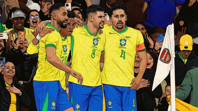 Seleção comemora gol diante de Senegal (Foto: Ian Kington / AFP)