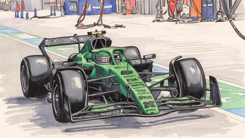 Gabriel Bortoleto no GP de Las Vegas da F1 (Foto: CRISTOBAL HERRERA-ULASHKEVICH / POOL / AFP)