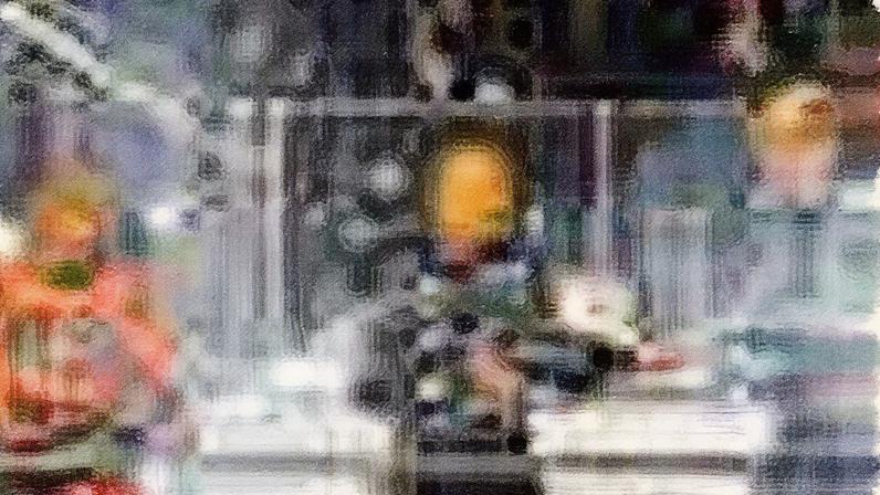 Max Verstappen comemora com Lando Norris (e) George Russell a vitoria em Las Vegas (Foto: Patrick T. Fallon / AFP)