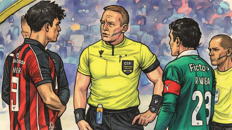 O árbitro Lucas Paulo Torezin (PR) apita confronto entre Palmeiras x Vitória, pela 34ª rodada do Brasileirão (Foto: Peter Leone/OfotogrÃ¡fico/Gazeta Press)