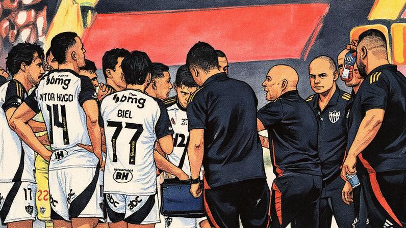 Atlético venceu o Sport por 4 a 2 (Foto: Pedro Souza / Atlético)