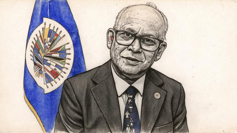 Albert Ramdin, secretario general de la Organización de Estados Americanos OEA, el 5 de noviembre de 2025.