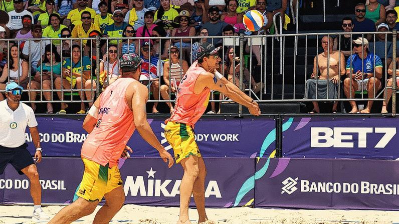 George e André no Circuito Brasileiro de 2024 (Foto: Maurício Val/FV Imagem/CBV)