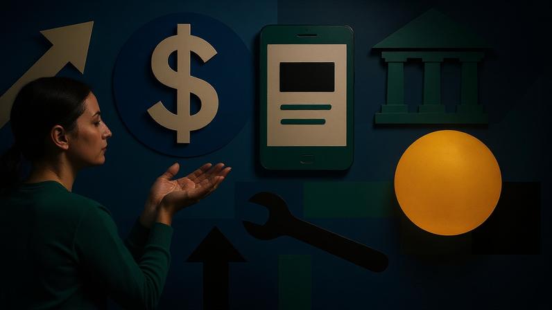 Governo quer aumentar carga tributária sobre fintechs e medida pode afetar bolso dos correntistas. (Foto: Imagem criada utilizando Dall-E/Gazeta do Povo)