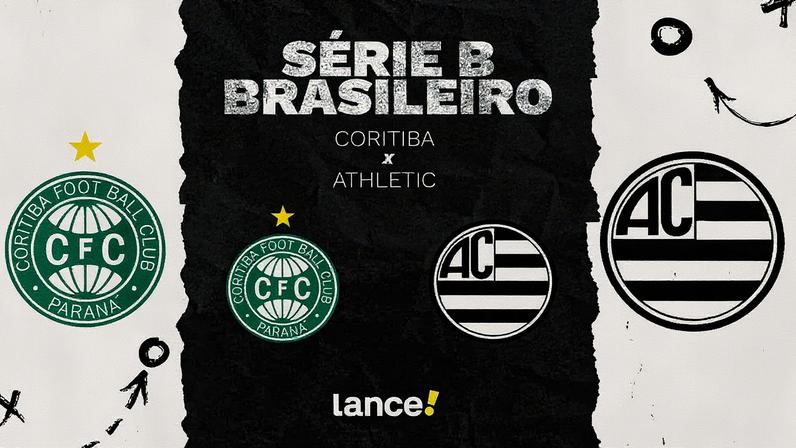Coritiba e Athletic jogam pela Série B, no Couto Pereira. Foto: Arte/Lance!