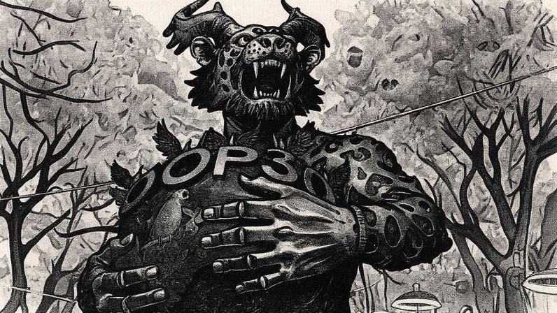 A escultura “Espírito Guardião Dragão-Onça” traz uma mescla entre a cultura brasileira, na figura da onça, e oriental, na imagem do dragão. Foto: Divulgação