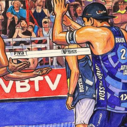 Ao vivo Evandro e Arthur enfrentam Henning e Wust no mundial de vôlei de praia