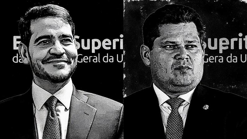 Jorge Messias, indicado ao STF, e Davi Alcolumbre, presidente do Senado Federal.