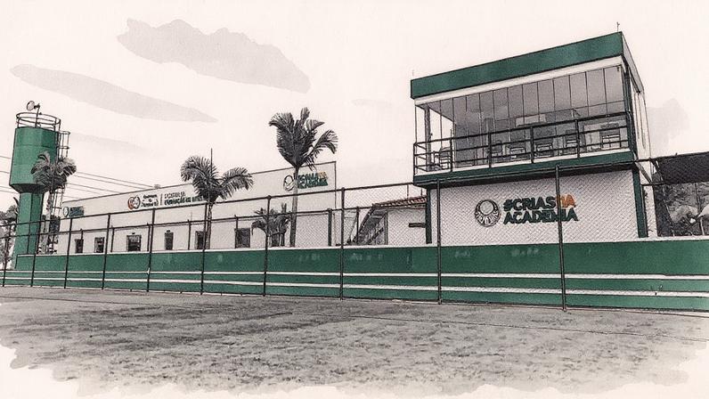 CT da base do Palmeiras, em Guarulhos (Foto: Reprodução/Palmeiras)