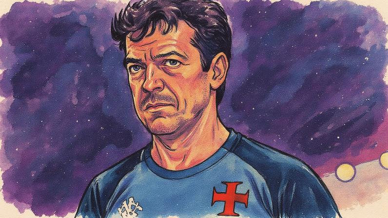 Fernando Diniz tecnico do Vasco durante partida contra o Sao Paulo no estadio Sao Januario ( Foto: Thiago Ribeiro/AGIF/Gazeta Press)