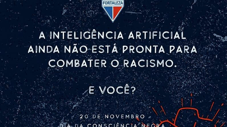 O Fortaleza lançou uma nova campanha contra o racismo (Foto: divulgação/Fortaleza EC)
