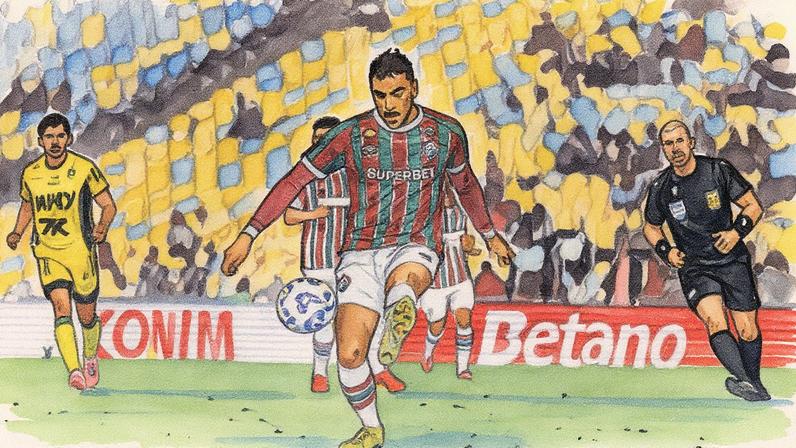 Freytes em campo pelo Fluminense no Brasileirão (Foto: Thiego Mattos/Pera Photo Press/Gazeta Press)