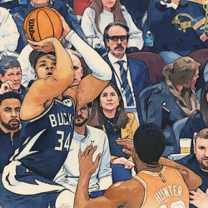 Giannis assusta o Milwaukee Bucks