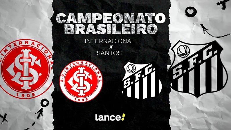 Internacional e Santos se enfrentam no Beira-Rio (Arte: Lance!)