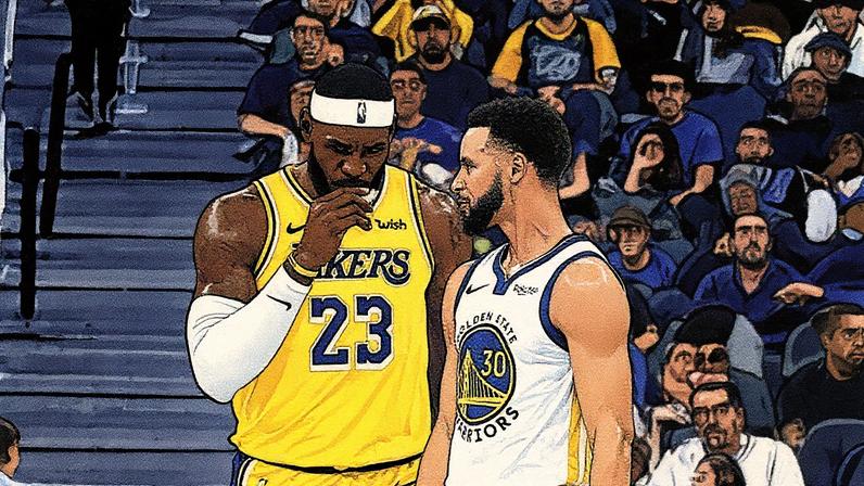 LeBron James e Stephen Curry (Foto: Ezra Shaw / AFP)