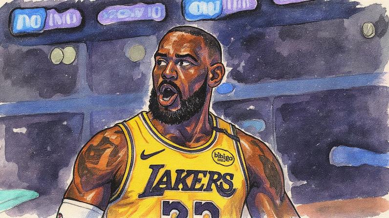 LeBron James em ação pelo Los Angeles Lakers (Foto: Jessie Alcheh/NBAE via Getty Images/AFP)