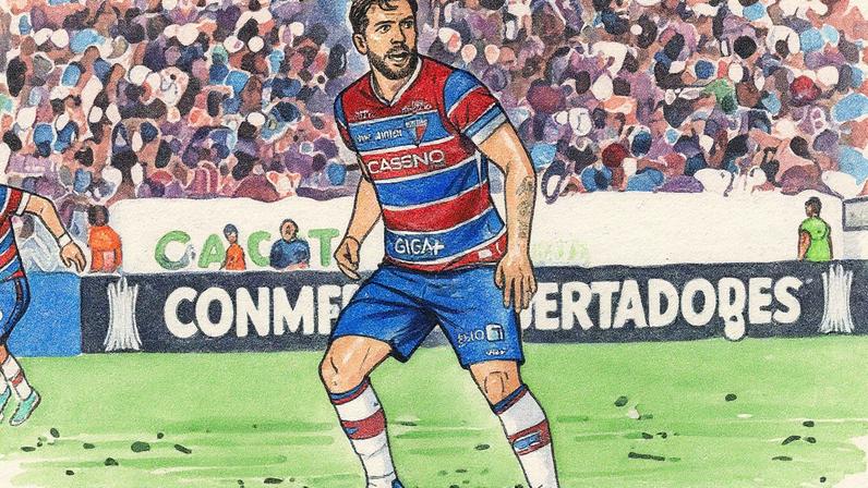 Lucas Sasha, volante do Fortaleza (Foto: Mateus Lotif/Fortaleza EC)