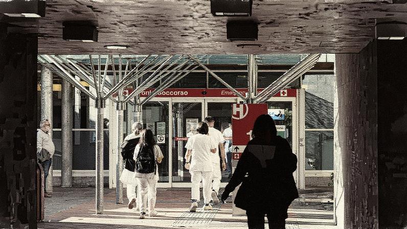 Una sala de espera del Hospital Universitario Careggi.