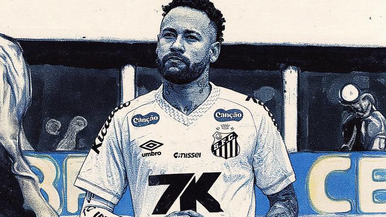 Neymar em ação pelo Santos (Foto: Mauricio De Souza/AGIF/Gazeta Press)