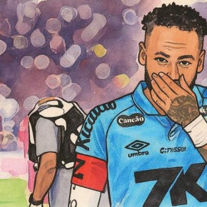 Atitude de Neymar em Flamengo x Santos viraliza nas redes