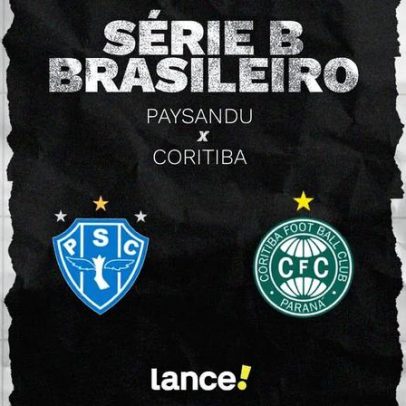 Paysandu enfrenta o Coritiba pela Série B com horários e escalações definidos