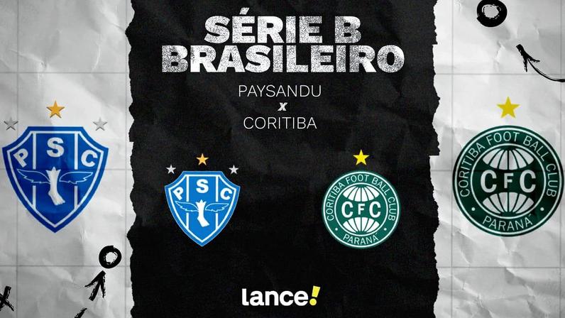 Paysandu e Coritiba jogam pela Série B. Foto: Arte/Lance!