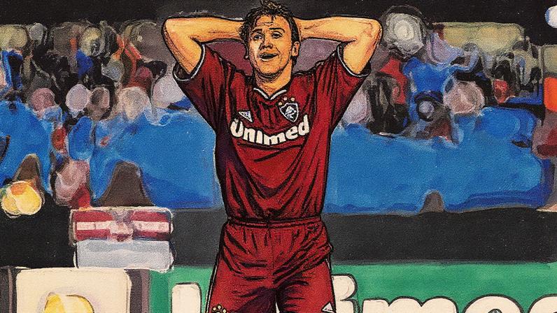 Dejan Petkovic comemora um de seus gols na goleada sobre o Cruzeiro. O sérvio comandou a virada tricolor em pleno Mineirão. (LancePress!)