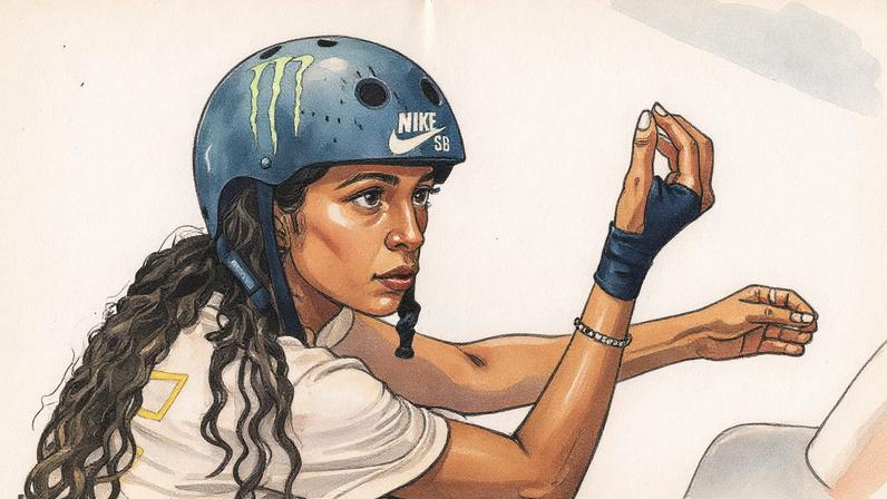 Rayssa Leal conversa durante o STU Pro Tour Rio (Foto: Alexandre Maia/MyPhoto Press/Gazeta Press)