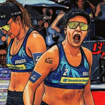 Líderes Thâmela e Vic estreiam Mundial de Vôlei de Praia mirando as Olimpíadas