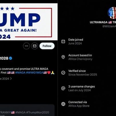 Sobre esta conta revela a dimensão do problema de trolls estrangeiros no X