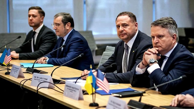 A Ukrainian delegation meets with top U.S. officials to discuss a revised U.S. peace proposal to end the Russia-Ukraine war.