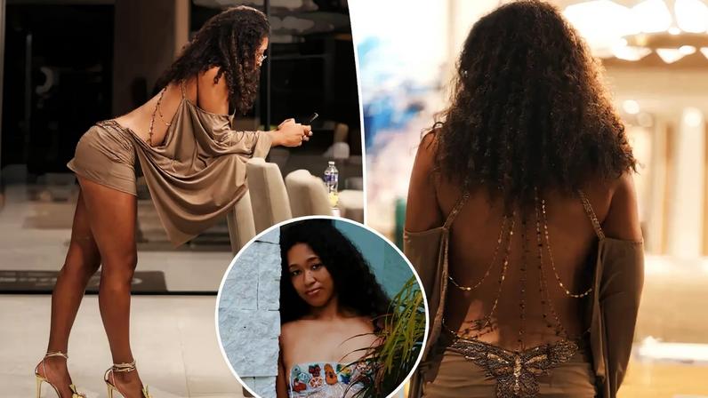 Naomi Osaka showed off her mile-long legs in a series of photos from a Caribbean getaway.