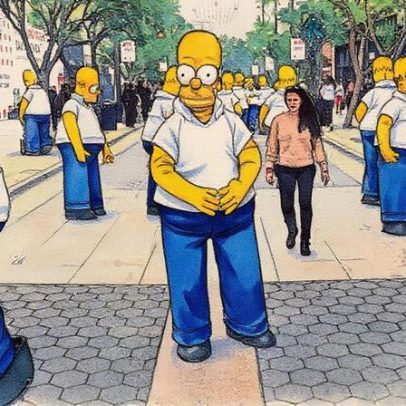 Clones de Homer Simpson invadem o mundo real via Fortnite
