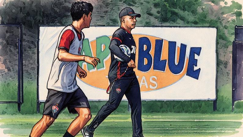 Jair Ventura comanda treino do Vitória (Foto: Victor Ferreira / EC Vitória)