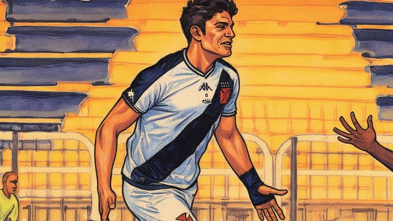 Diego Minete comemora gol marcado pelo Vasco nas categorias de base (Foto: Reprodução/Instagram)