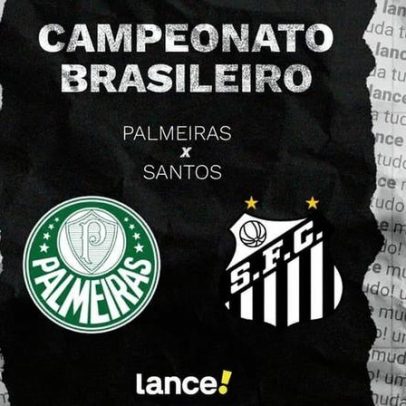 Palmeiras enfrenta Santos ao vivo com horário e escalações pelo Brasileirão