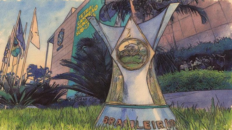 Troféu da Série A do Brasileirão (Foto: Lucas Figueiredo/ CBF)