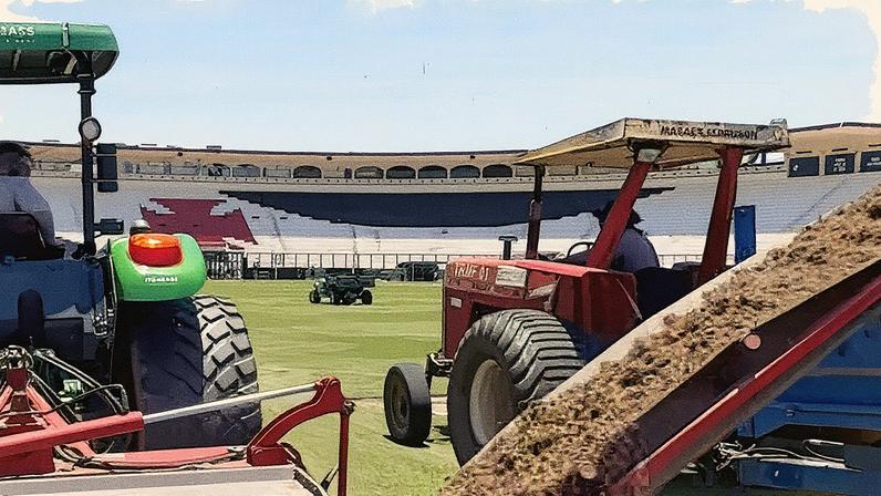 Processo de troca do gramado de São Januário (Foto: Reprodução/Greenleaf)