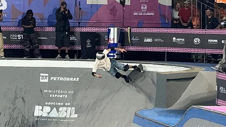 Gui Khury na semifinal do STU Pro Tour do Rio de Janeiro (Foto: Kauhan Fiaux / Lance!)
