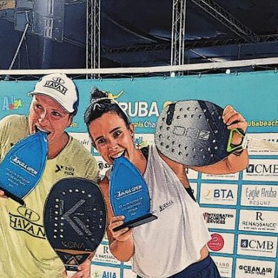 Beach tennis: brasileiros sobem ao pódio na etapa mundial em Aruba