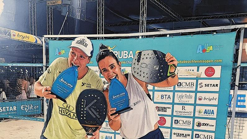 Andre Baran e Rafaella Miller, dupla campeã na mista (Divulgação)