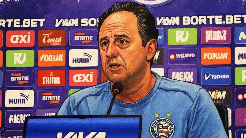 Rogério Ceni em entrevista coletiva depois da partida contra o Vasco (Foto: Rafael Rodrigues / EC Bahia)