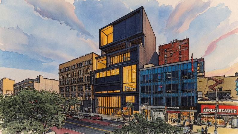 Exterior view of the Studio Museum in Harlem's new building, 2025