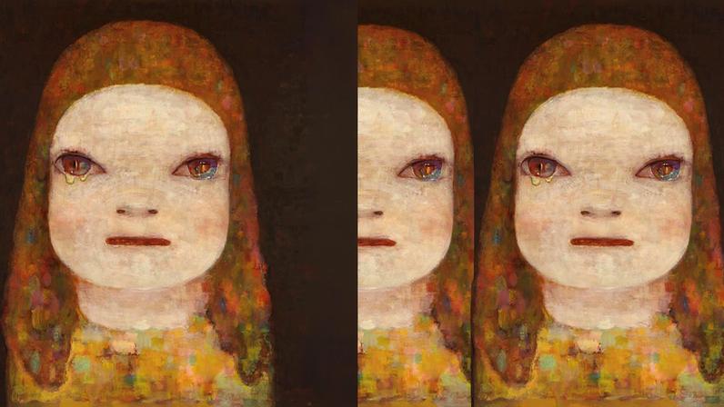 Yoshitomo Nara, Midnight Tears, 2023 © Yoshitomo Nara. Collection of the Guggenheim Museum Bilbao