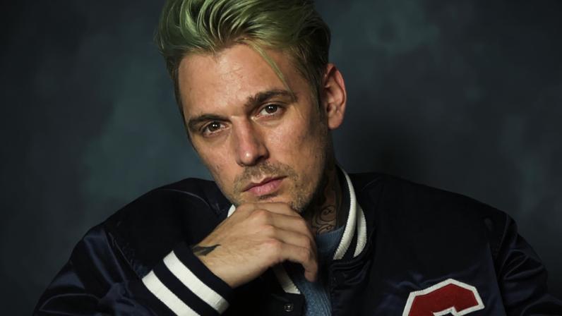 Aaron Carter attends 'The Night Time Show' Holiday Special benefiting Children's Hospital Los Angeles on Dec. 16, 2017 in Hollywood, CA.