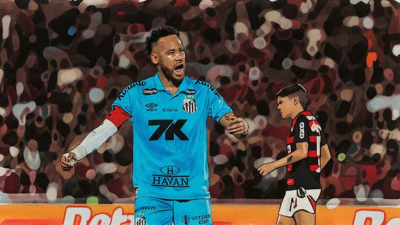 Jornal espanhol critica Neymar no Santos e diz estar longe de ser profissional