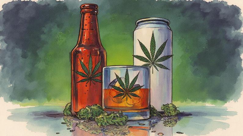 Arte de bebidas à base de cannabis